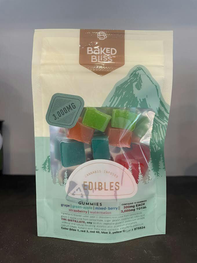 Baked Bliss - Assorted Hybrid Gummies 3000mg