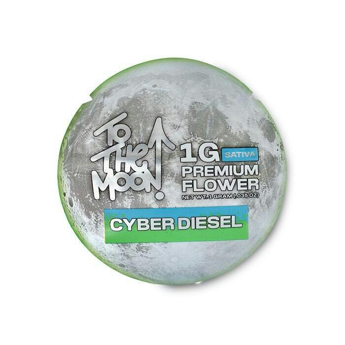 Flav / To The Moon | Cyber Diesel (S) | 1g Flower | THC 25.63% at Blissful Buds