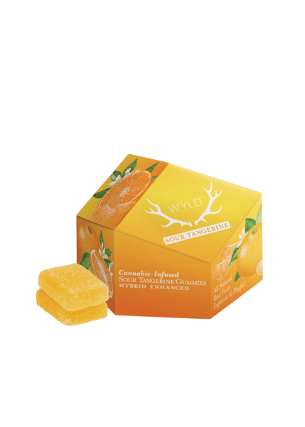 Wyld: Sour Tangerine Hybrid Enhanced Gummies - 100mg - 10ct - 10mg/ea