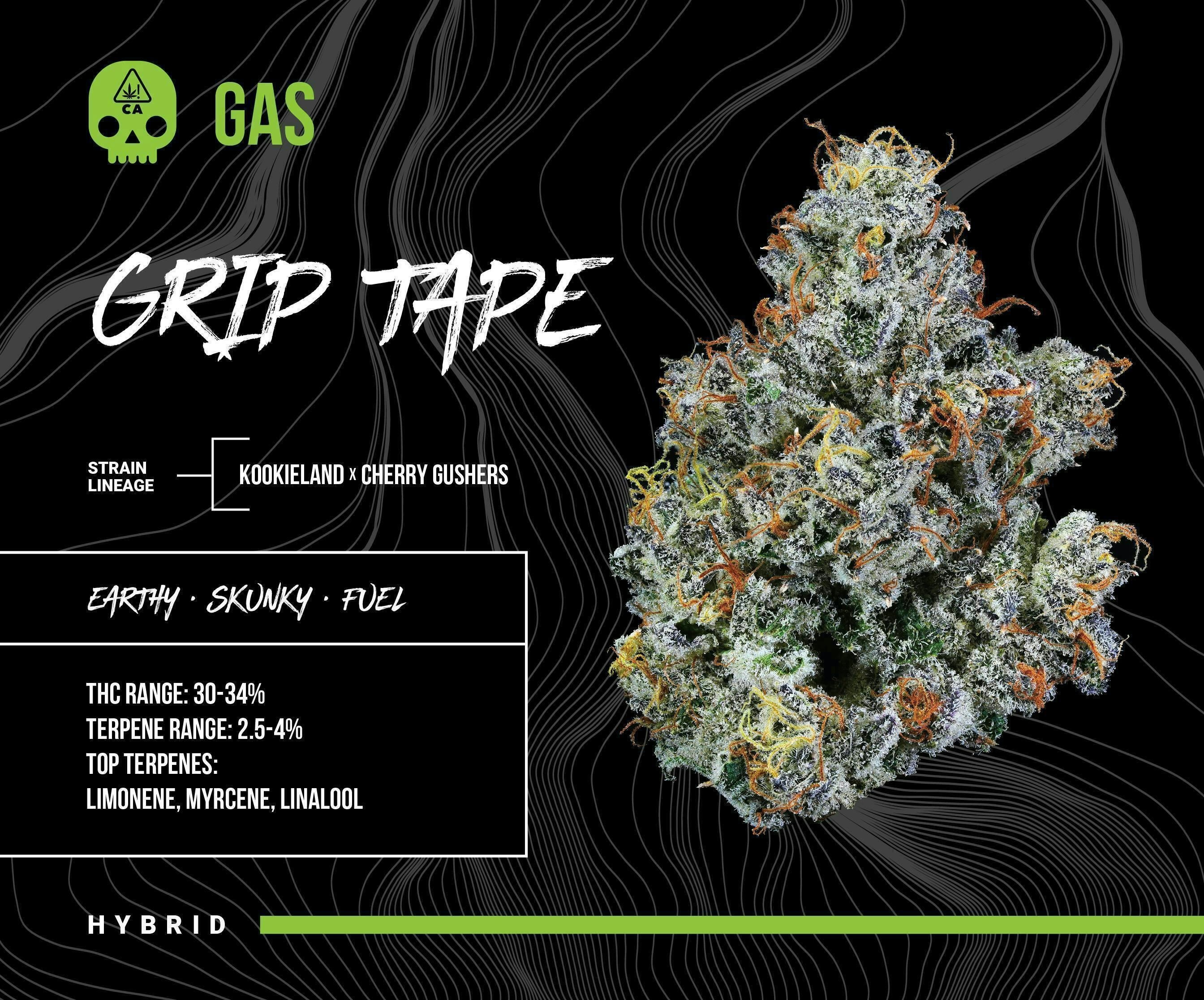 BOSKY | Grip Tape | Small Buds | Gas | 14g by Bosky Genetics