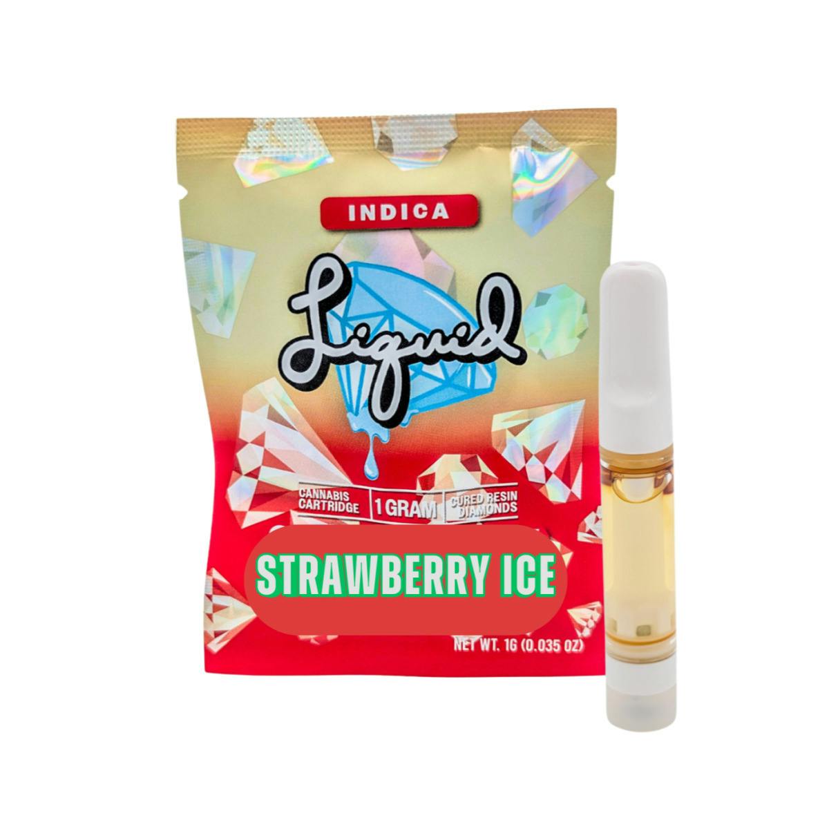 Strawberry Ice | Liquid | 1g Cured Diamond Cartridge cannabis product
