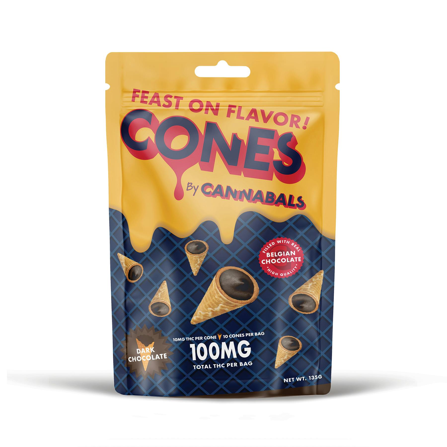 Cannabals | Dark Chocolate Cones | Chocolate | 10pk