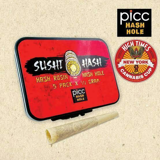 SUSHI HASH | HASH HOLE | .5G 5-PACK (2.5G) | Pistolnati x Black Runtz Rosin (S)