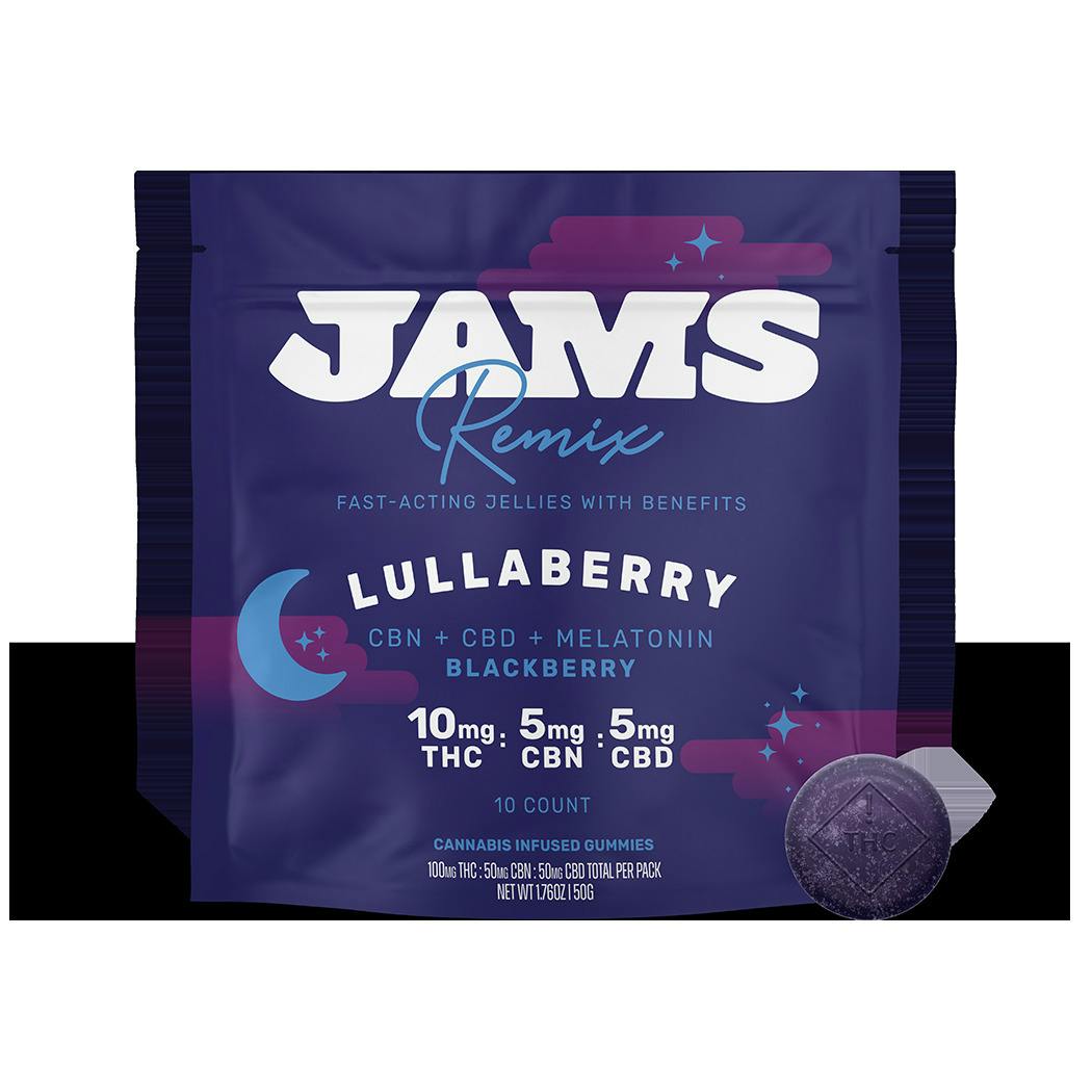 Remix Jellies Ratioed Lullaberry Blackberry Gummies 100mg (10-Pack | 10mg Each)