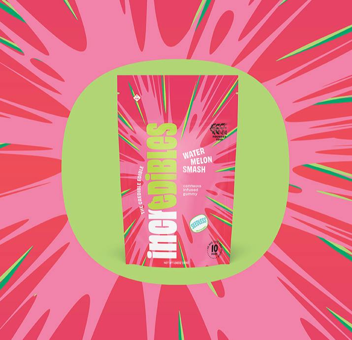 High Dose Watermelon Smash Gummies 500mg (10-Pack | 50mg Each)