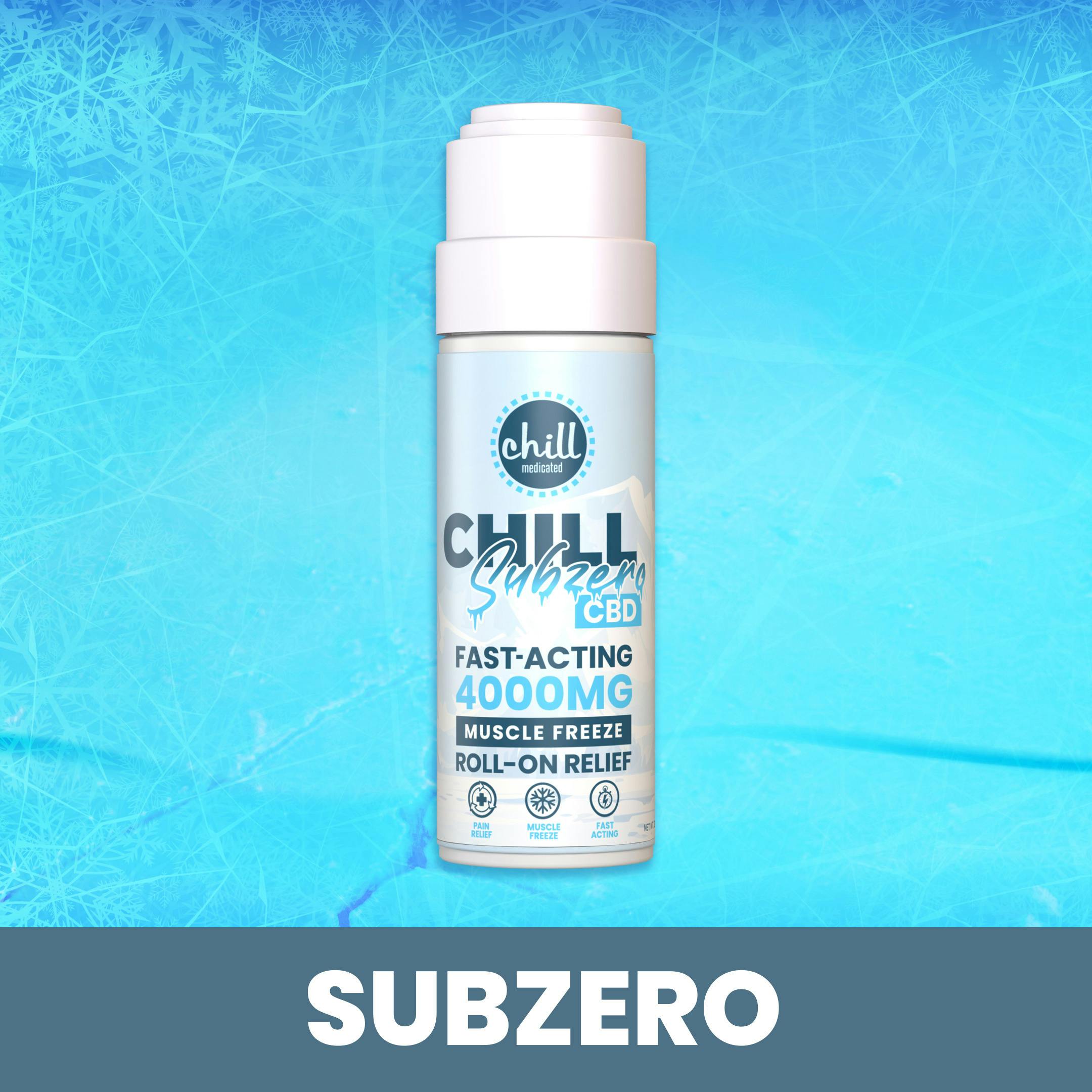Chill Medicated - Subzero Muscle Freeze 4000mg CBD Roll-On