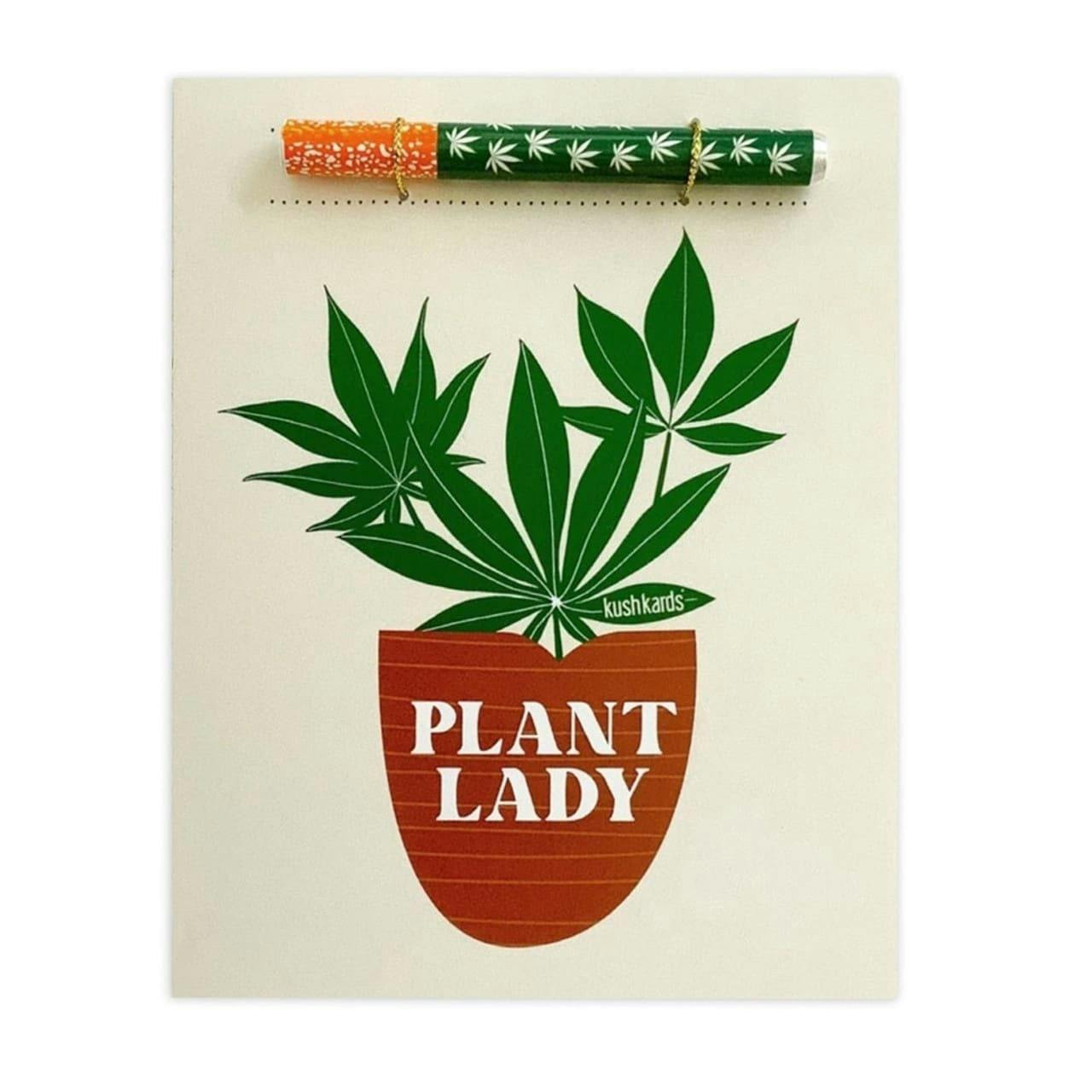 Kush Kards | Plant Lady Greeting Card with One Hitter