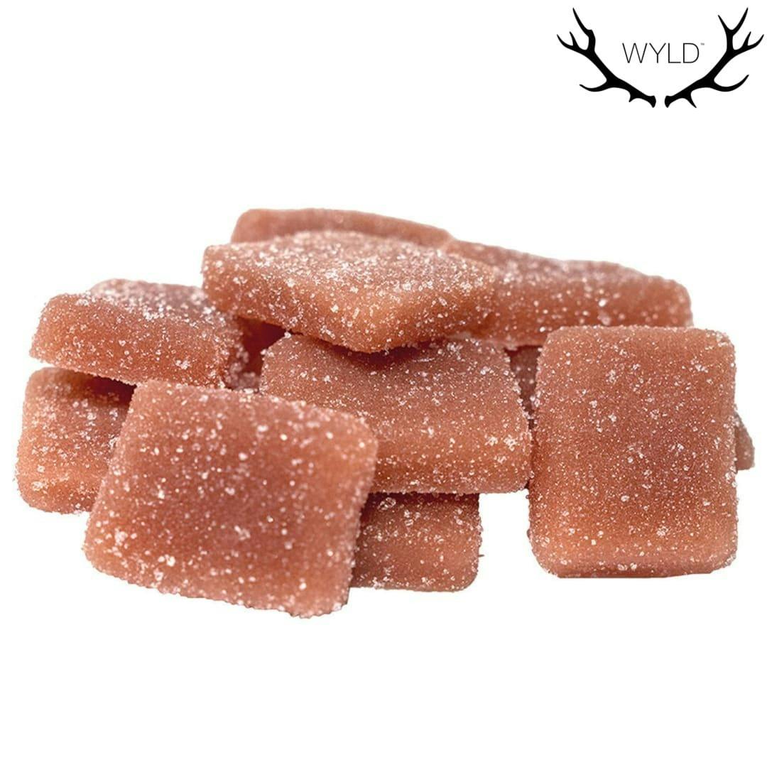 Wyld | 1:20 Real Fruit Strawberry Gummies THC:CBD Gummies | 10PC
