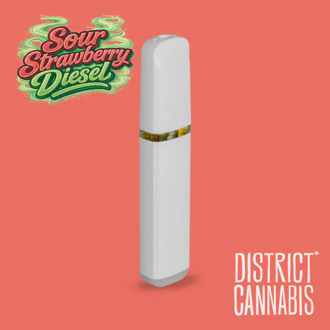 District Cannabis Disposable Sour Strawberry Diesel 1g