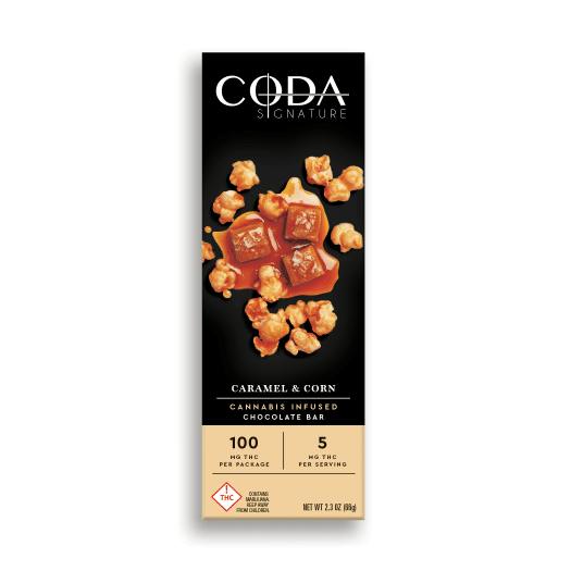 CODA Chocolate Bar: Caramel and Corn 100mg
