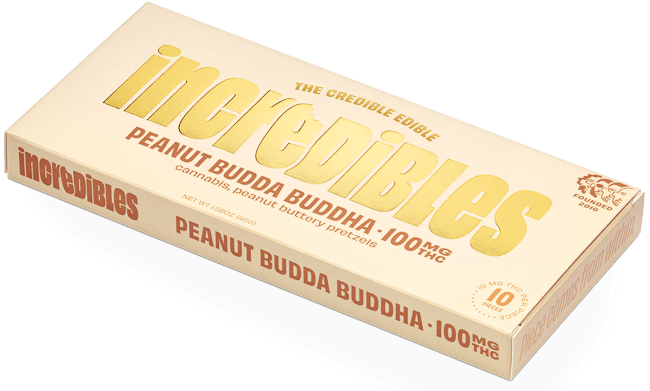 Incredibles Chocolate Bar: Peanut Butter Buddha 100mg