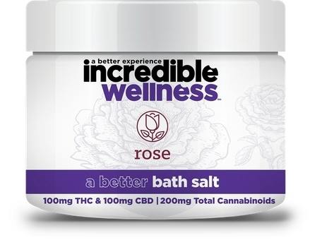 Incredibles Wellness Bath Soak: Rose 1:1 100mg