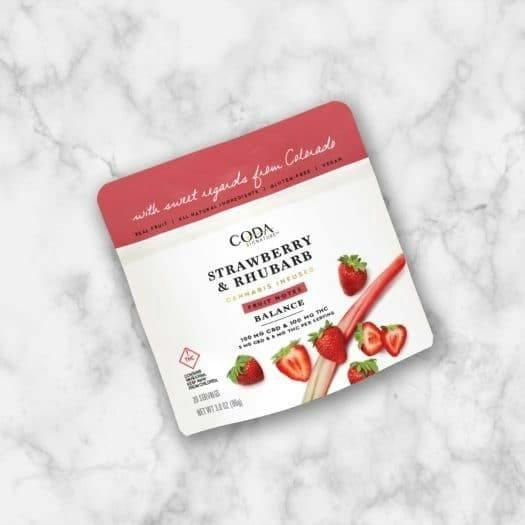 CODA Gummies: Strawberry & Rhubarb 100mg
