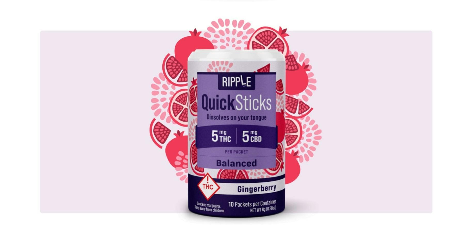 Ripple Dissolvables Quicksticks Gingerberry