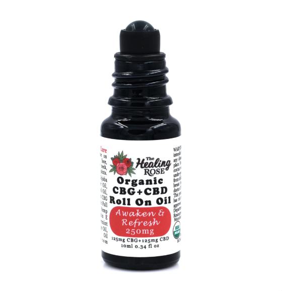 Organic Awaken & Refresh | Roll On Oil | 125mg:125mg CBG:CBD | 10ml cannabis product