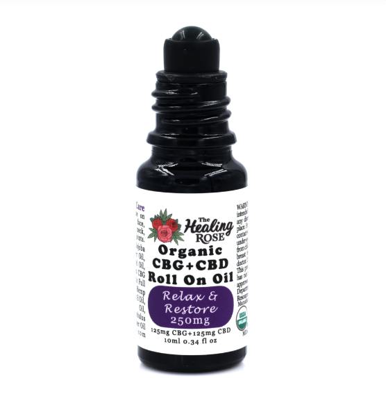 Organic Relax & Restore | Roll On Oil | 125mg:125mg CBG:CBD | 10ml cannabis product