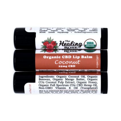 Organic Coconut | Lip Balm | 25mg CBD at The Boston Garden Somerville Dispensary