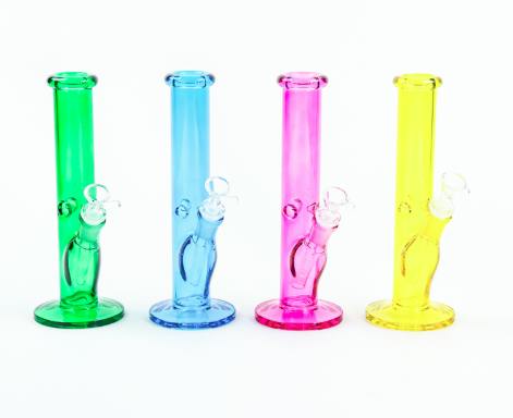 10" Vibrant Neon Tube Bong