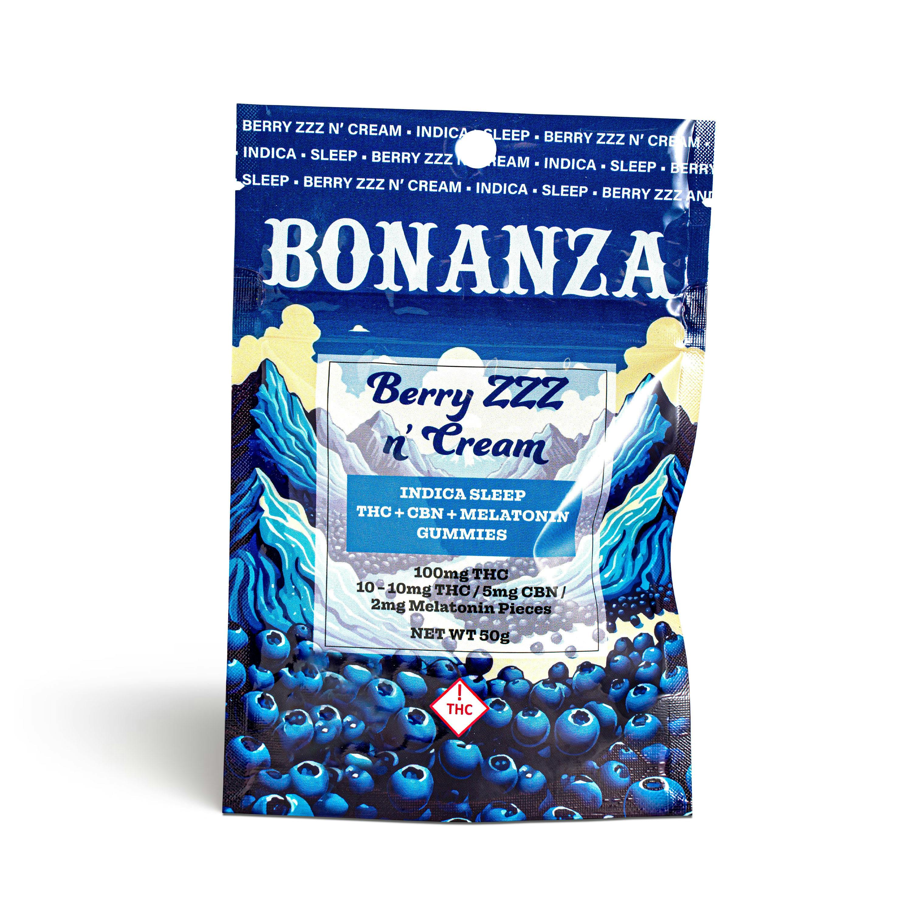 Berry ZZZ n' Cream 2:1 THC/CBN + 2mg Melatonin Gummies