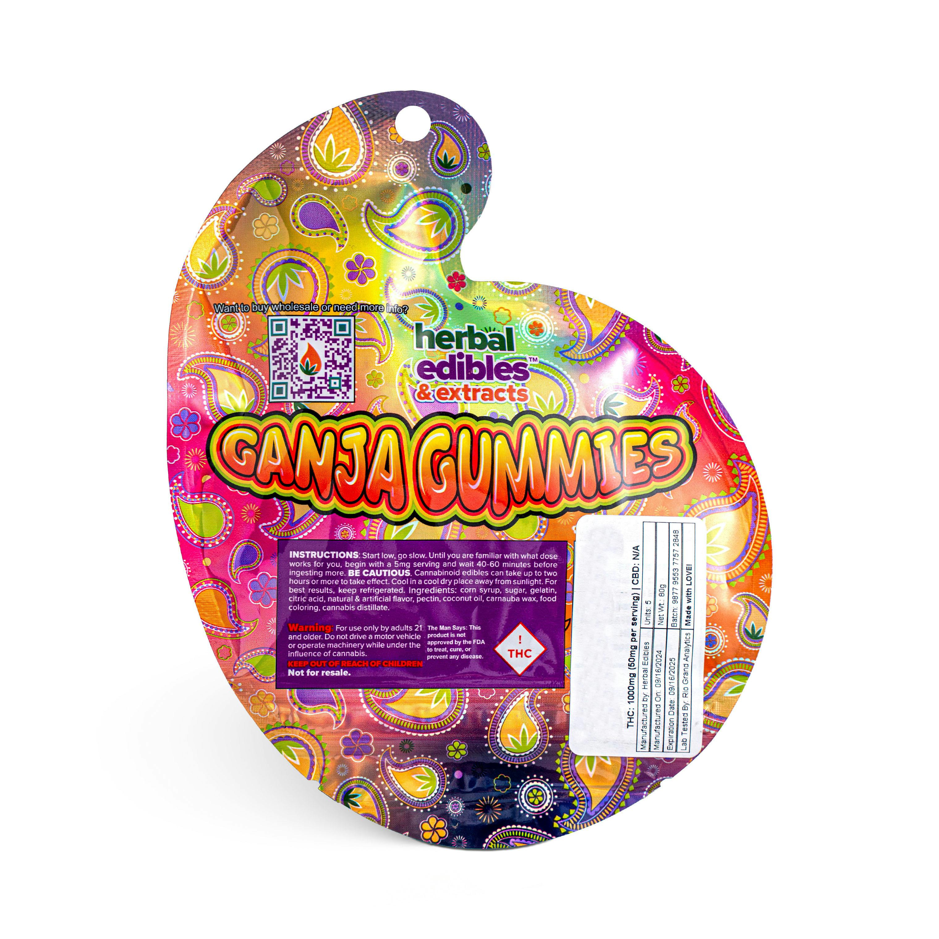 Cream Ganja Gummies - 1000mg (Medical)