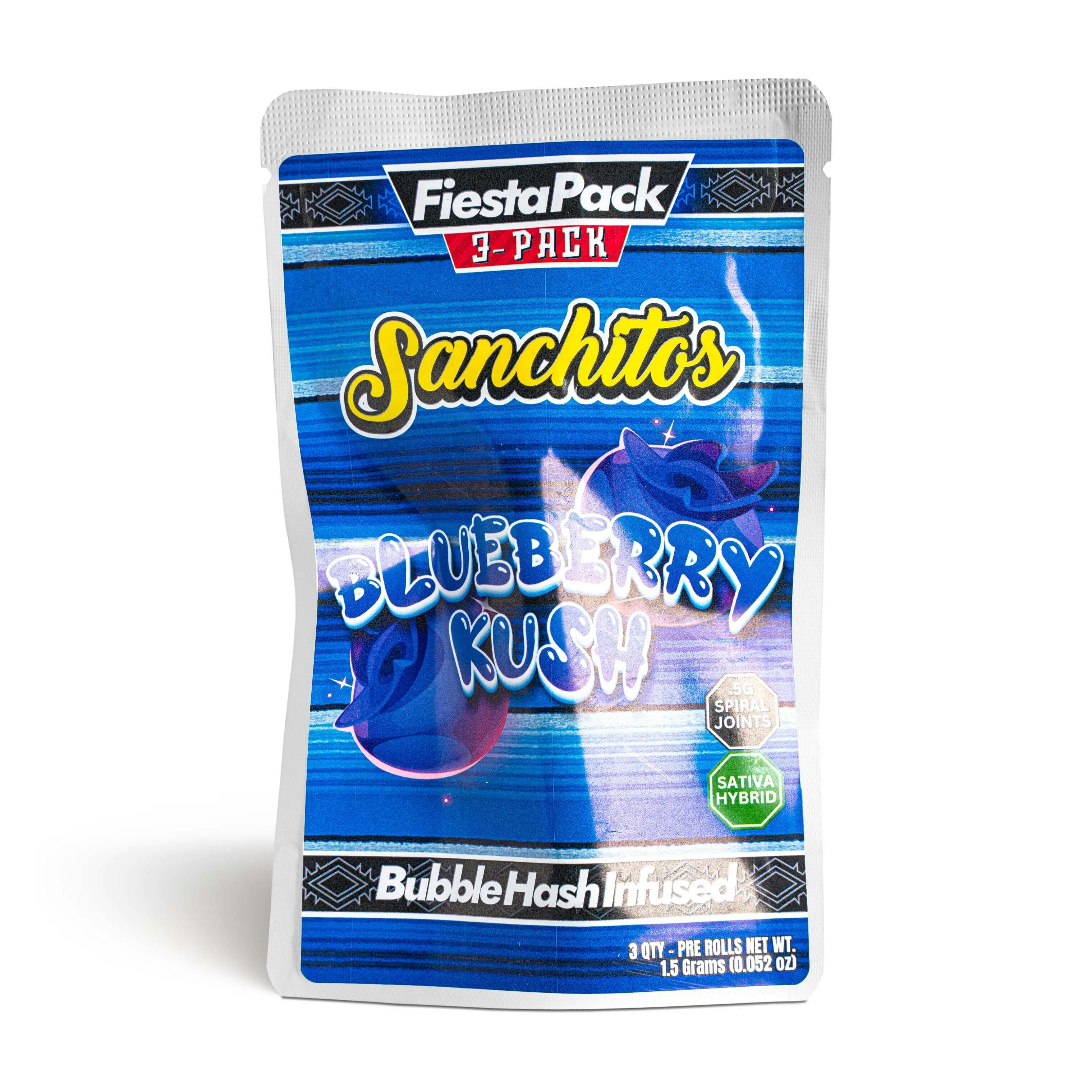 Blueberry Kush Sanchitos Infused Pre-Roll 3-pk