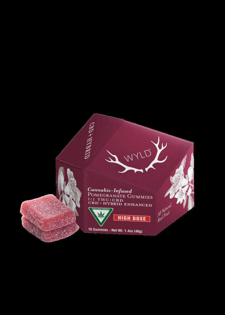 Wyld - Gummies - 200mg - 1:1 THC/CBD - Pomegranate - Hybrid