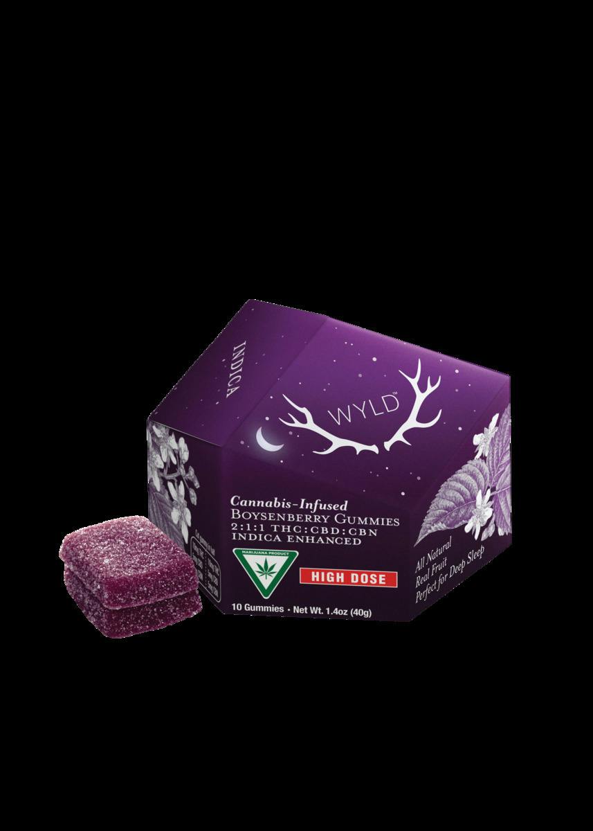 Wyld - Gummies - 200mg - 2:1:1 THC/CBD/CBN - Boysenberry - Indica