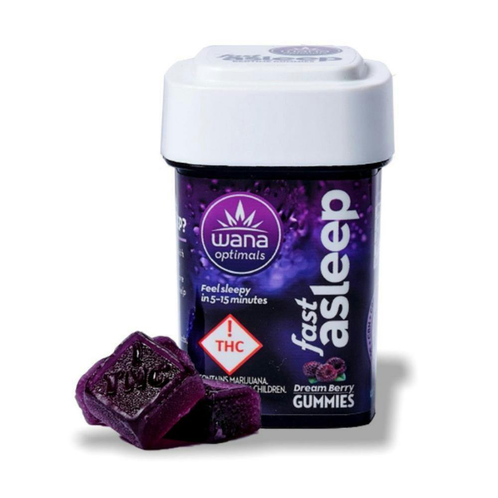 Wana - Sour Gummies - 100mg - 5:1:1:1 CBD/CBN/CBG/THC - Dream Berry (Stay Asleep)