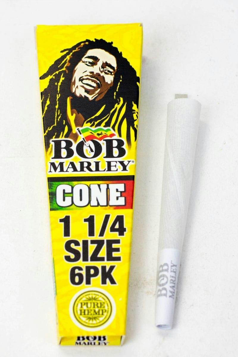 Bob Marley 1 1/4 size pure hemp cone 6 Pack