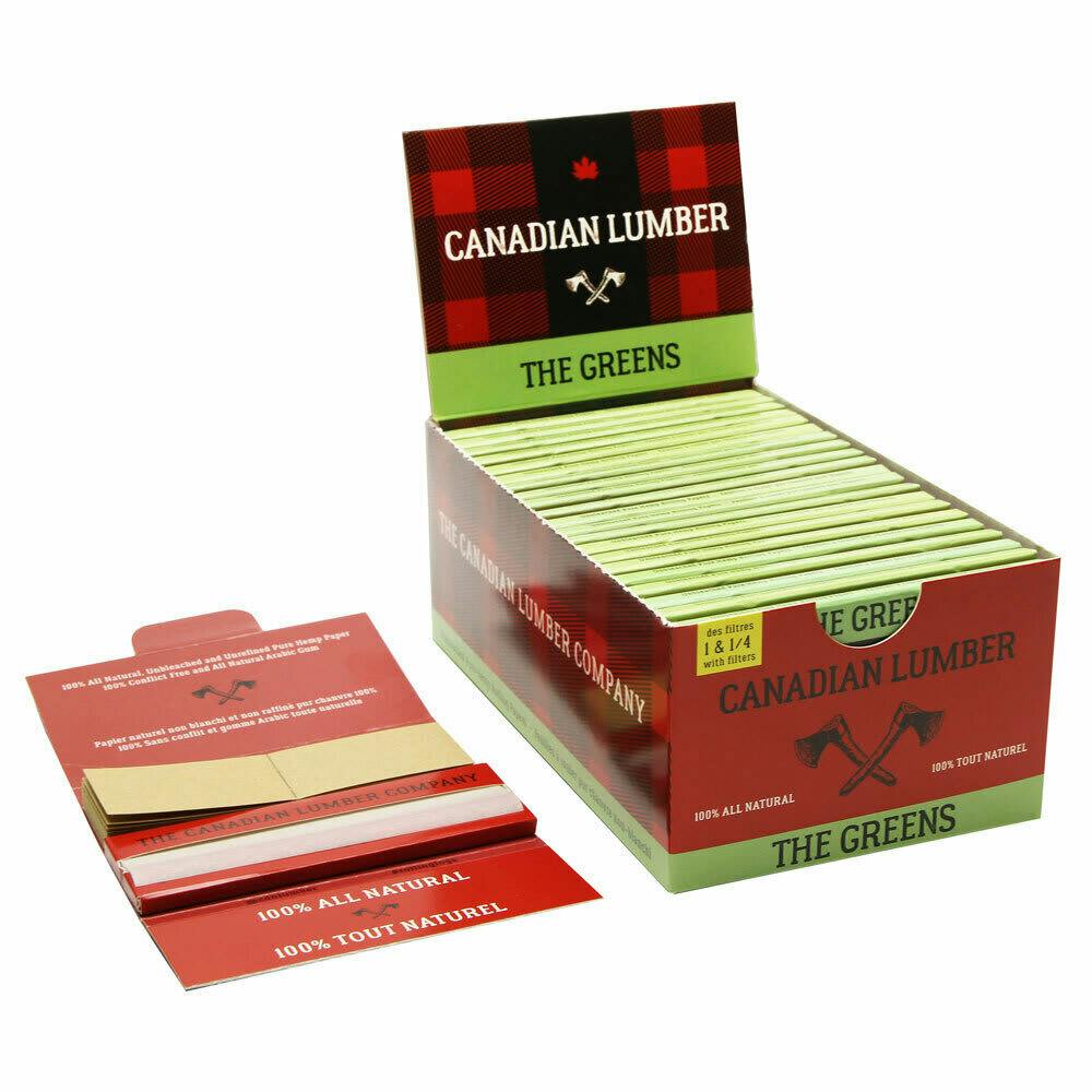 Canadian Lumber 1 1/4 size rolling paper with filters