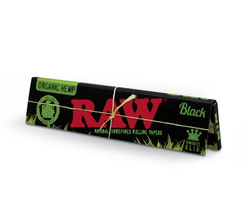 Raw Black Organic Hemp Rolling Paper King Size