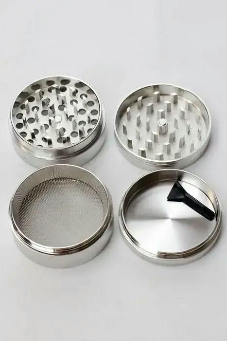 Infinity 4 Pieces Metal Grinder 2.15" (Silver)