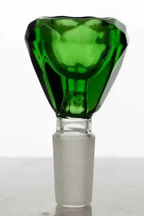 Diamond shape glass bowl (Green)
