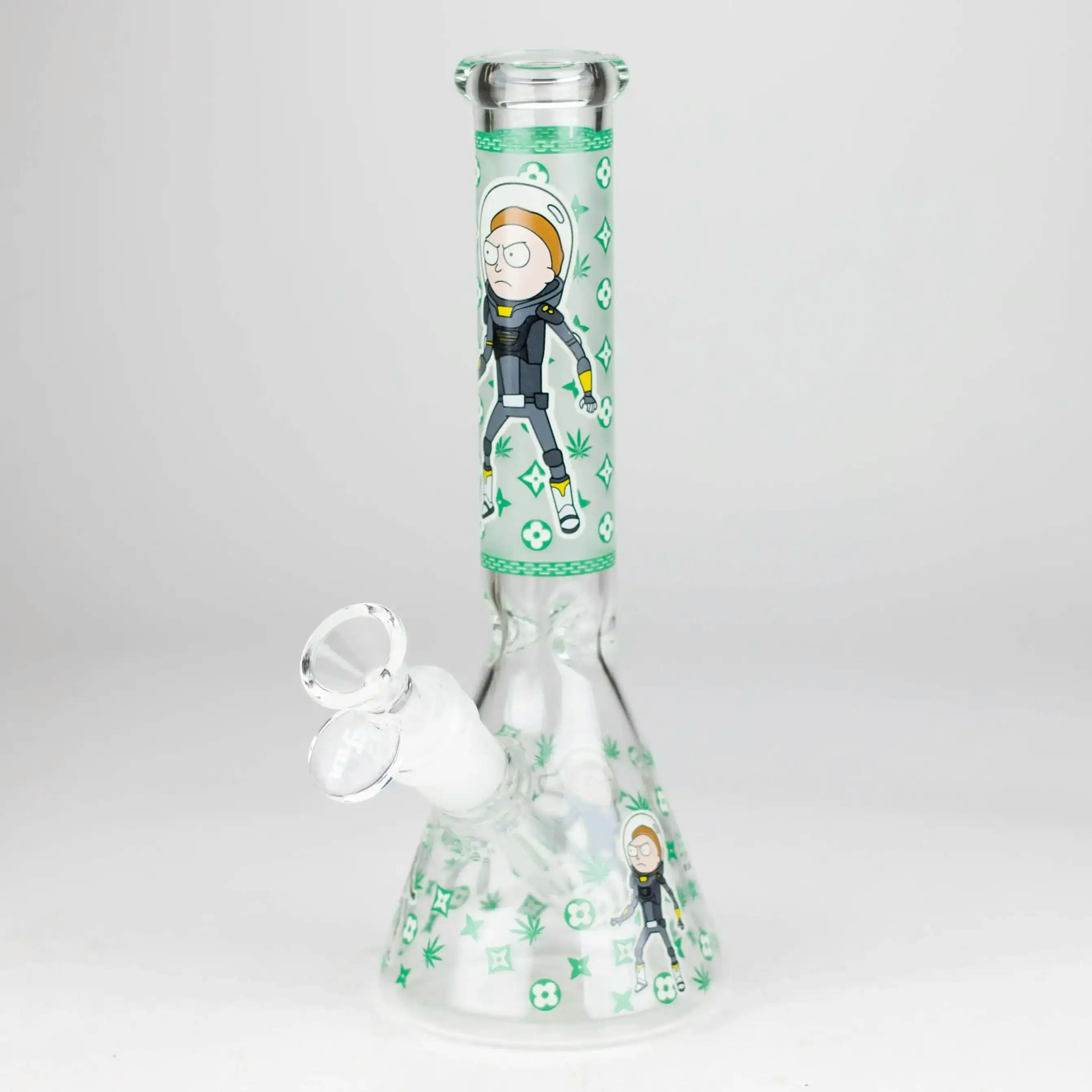 SS Glow In The Dark Water Bong 9'' (Green)