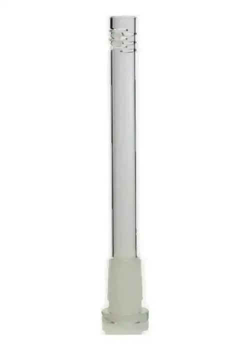 Glass open ended 6 slits downstem 4 1/2''