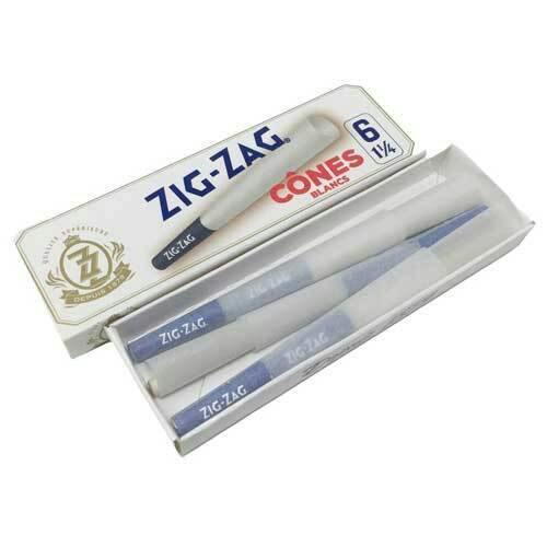 ZIG ZAG White Pre-Rolled Cone 1 1/4 size 6 pack