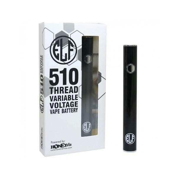 Honeystick Elf 510 Variable Voltage with Button Battery (Black)