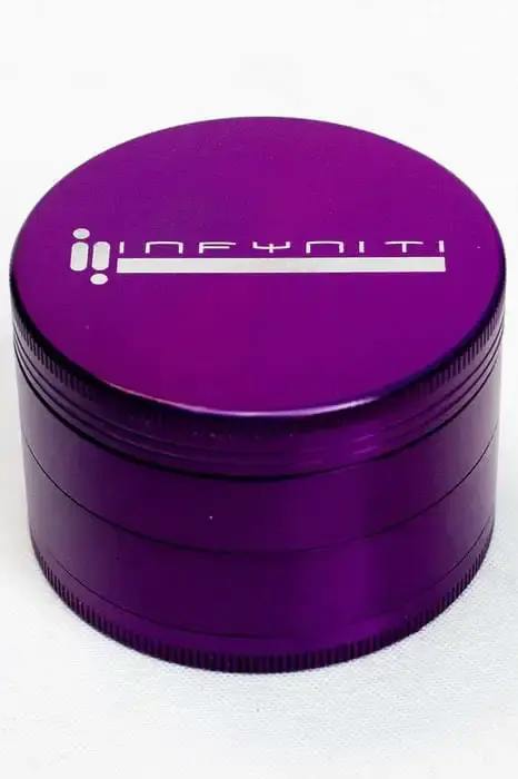 Infinity 4 Pieces Metal Grinder 2.5'' (Purple)