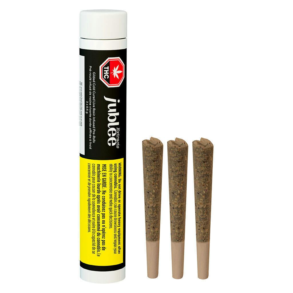 Gilded Cold Cured Live Rosin Infused Pre-Roll 3x0.5g