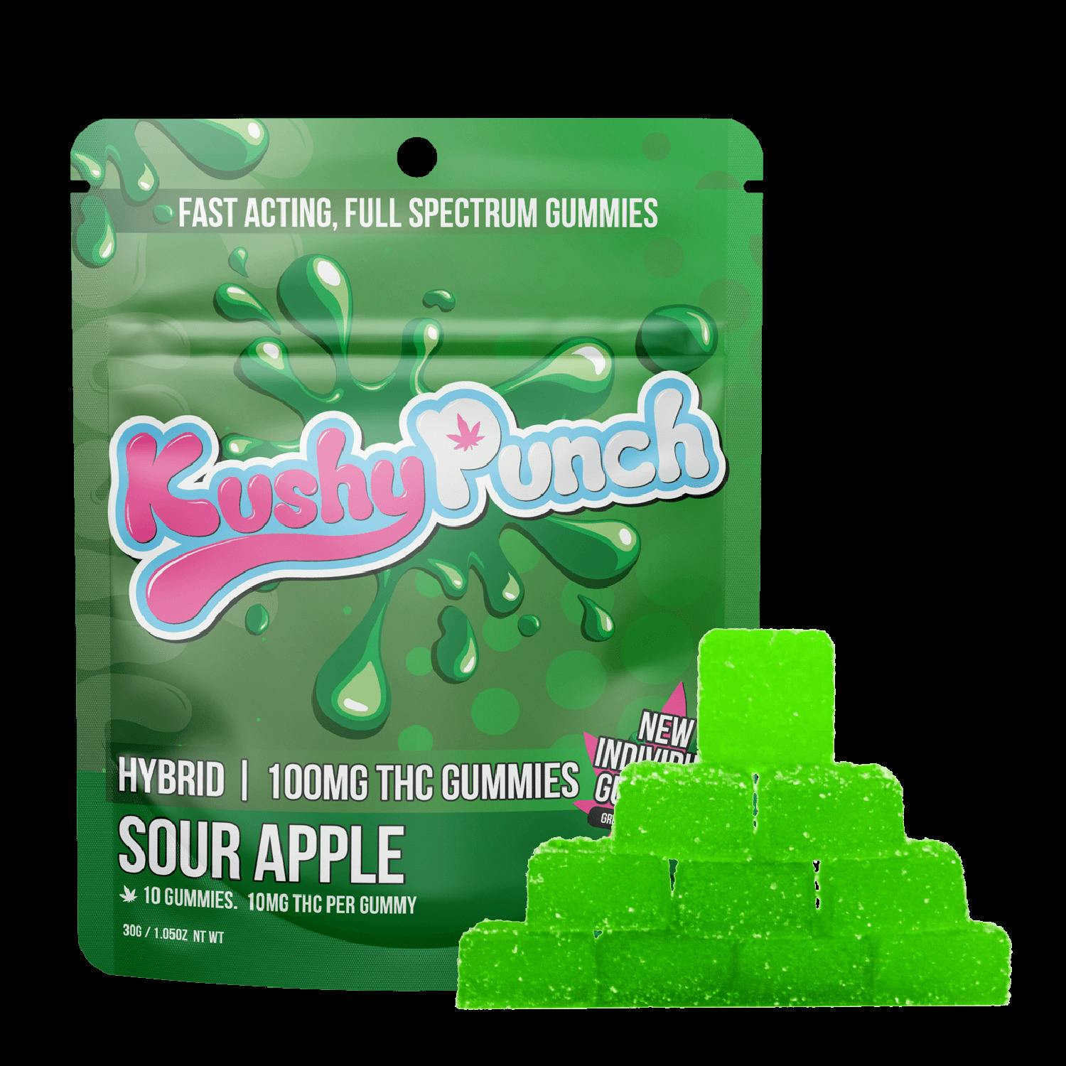 Sour Apple | Gummies | 100mg (20pcs) cannabis product