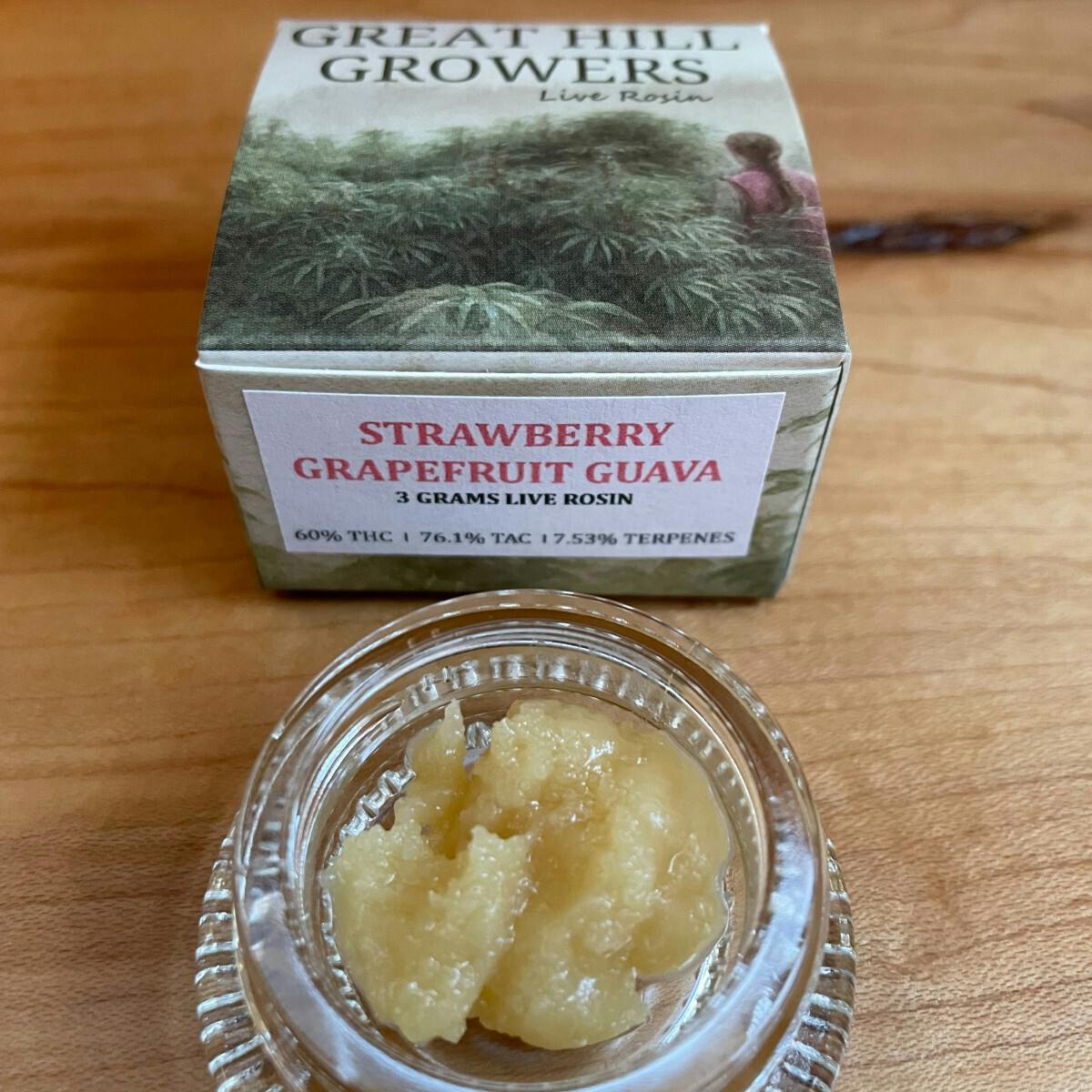 Strawberry Grapefruit Guava Live Rosin at Ninny Goat & Co
