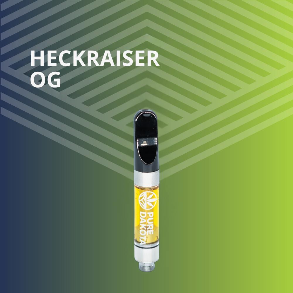 Heckraiser OG Distillate Cartridge at Pure Dakota Health Williston Dispensary