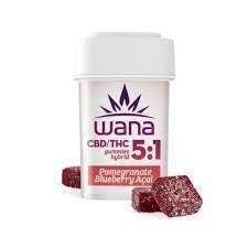 Wana - Gummies - Pomegranate Blueberry Acai CBD (5:1)