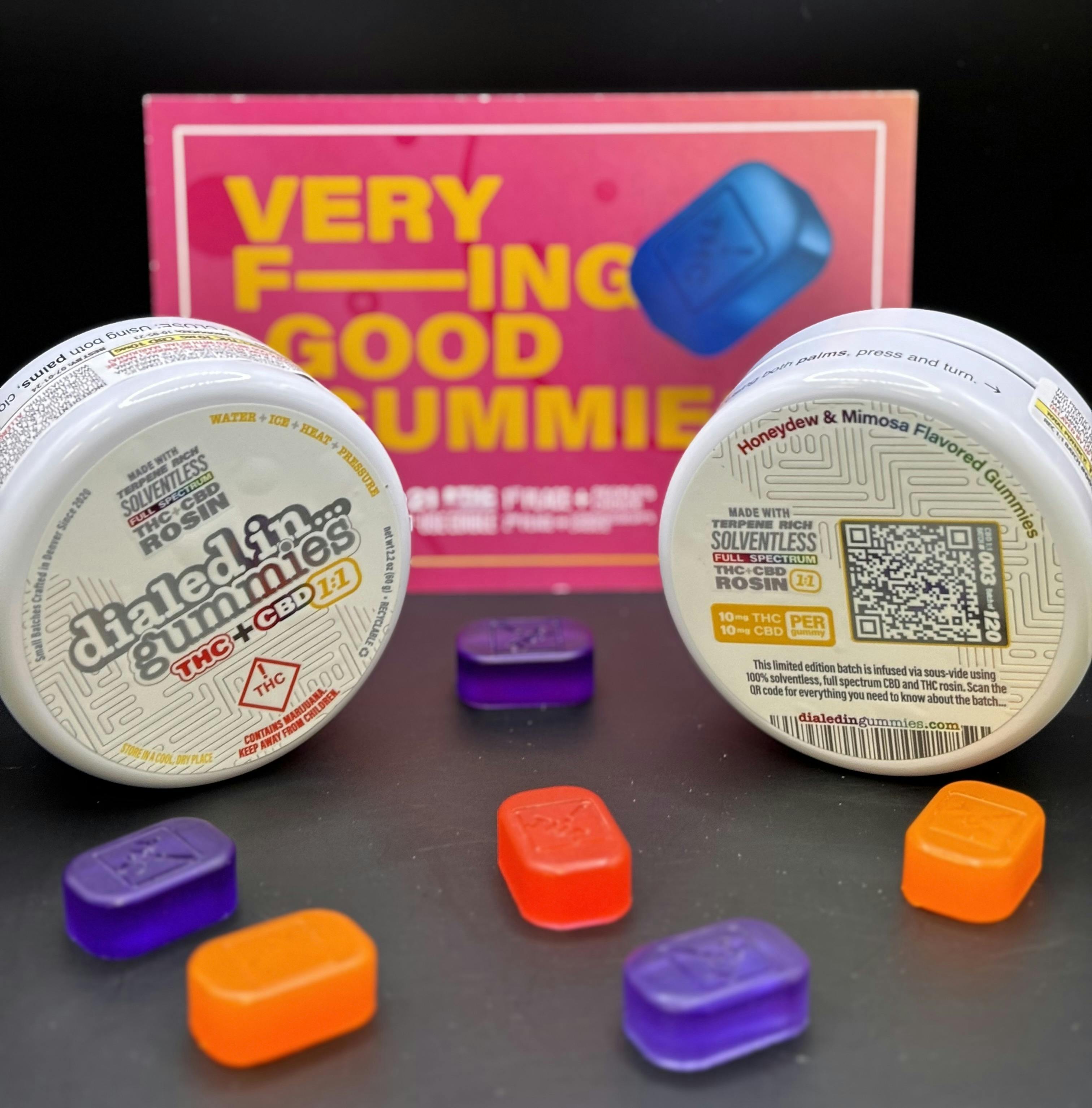 Dialed In - Rosin Gummies - Pomegranate (2:1)