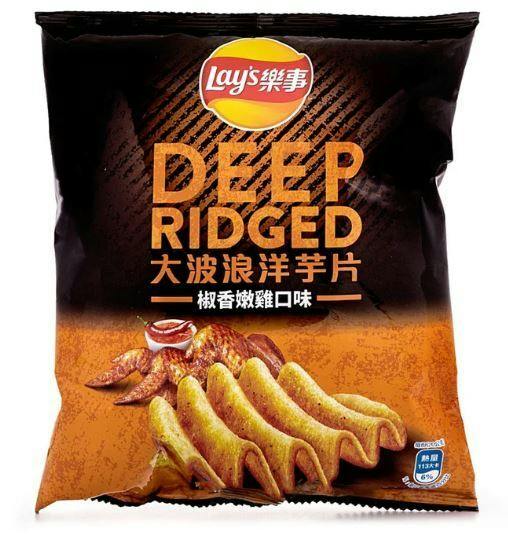 Exotic Snacks - Lays Ridged Chips - Pepper Chicken (Taiwan)