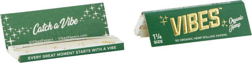 Vibes - Papers - Organic Hemp 1 1/4