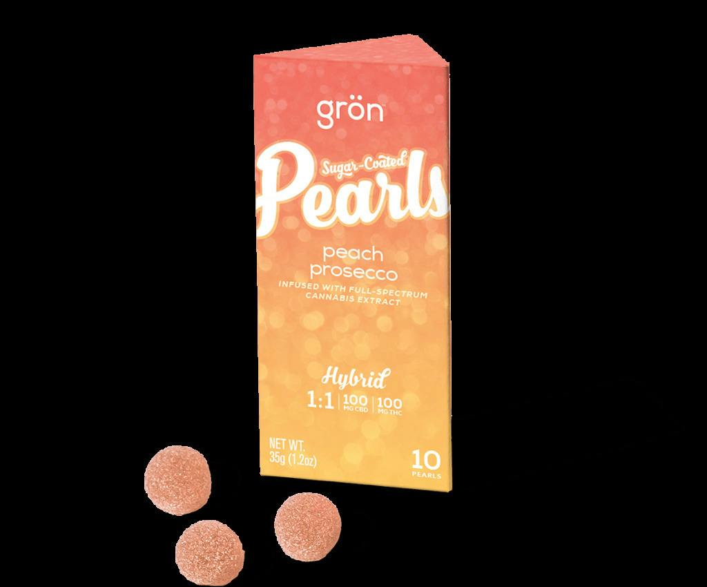 Peach Prosecco 1:1 10pk Gummies Gron