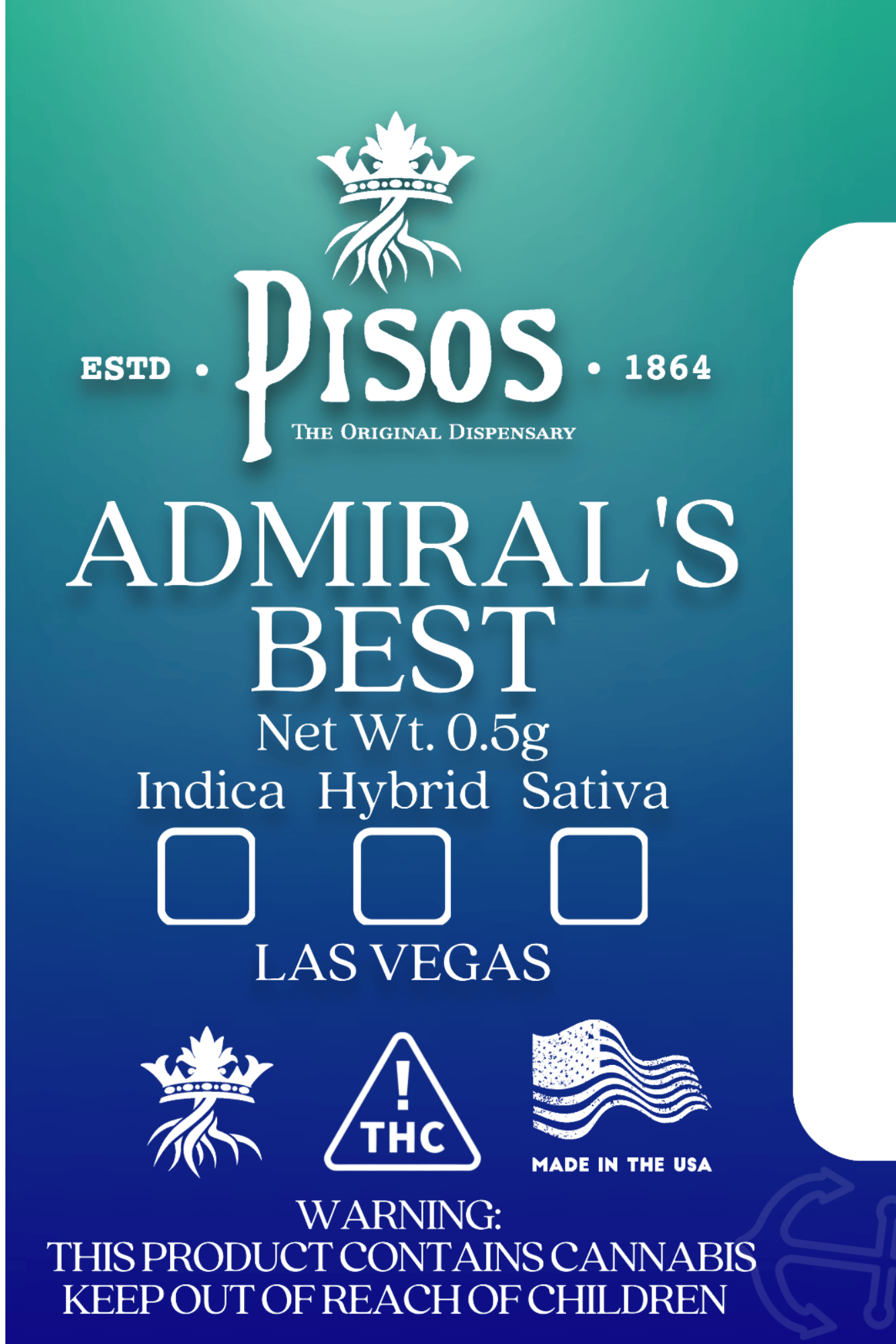 Admiral's Best | Peach Cartridge .5g
