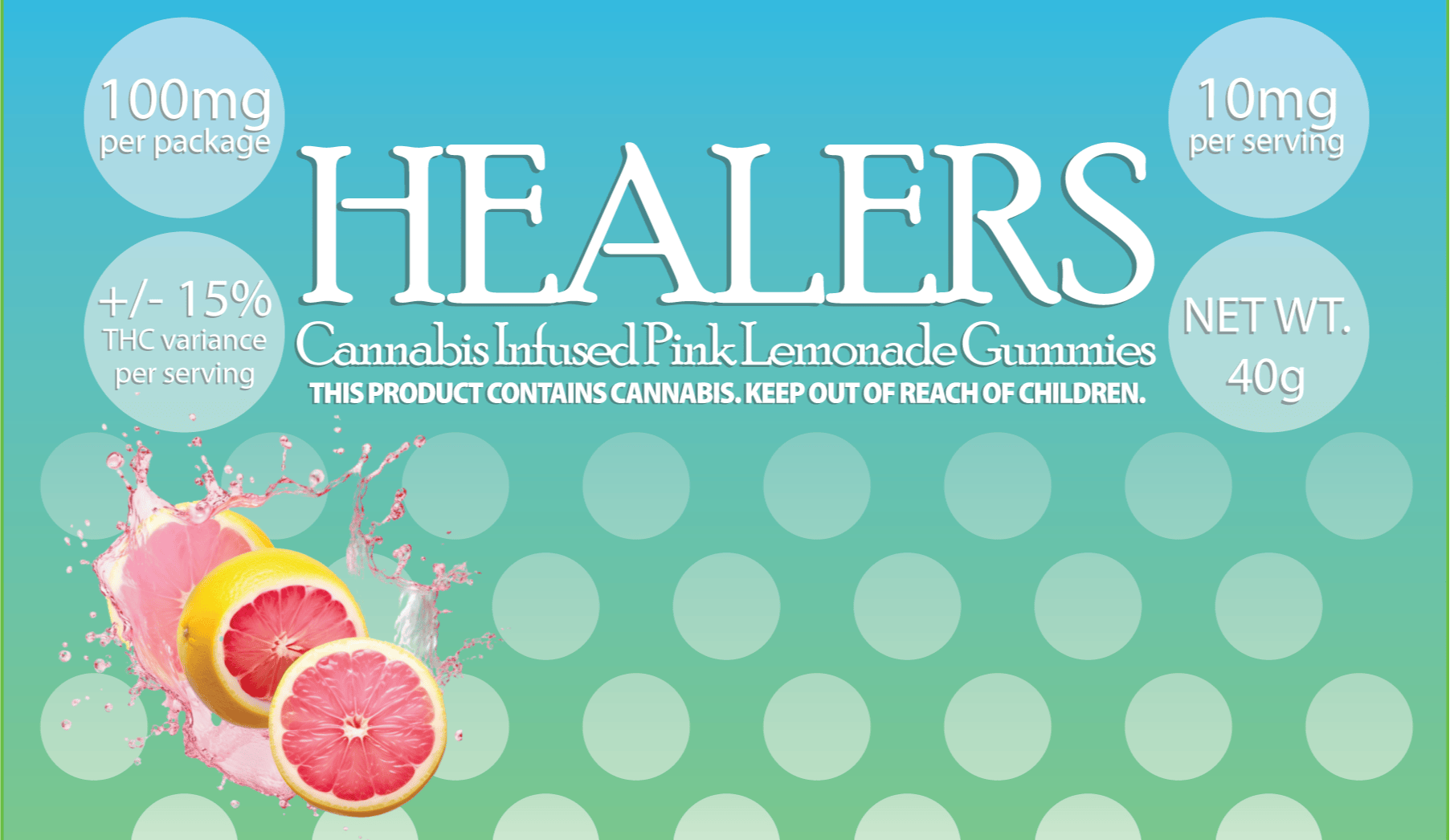 Healers | Pink Lemonade Gummies 10pk 100mg