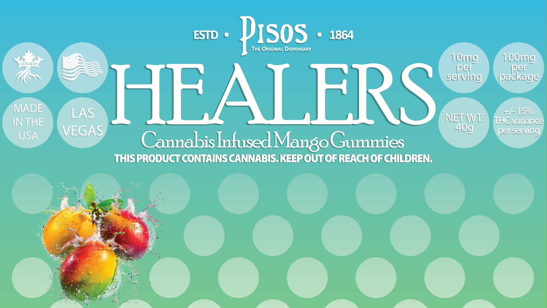 Healers | Mango Gummies 10pk 100mg